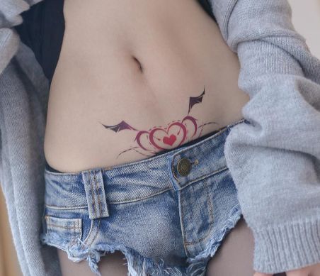 Incubus Tattoo, Womb Tattoo, Belly Tattoos, Belly Tattoo, Incubus, Simplistic Tattoos, Piercing Tattoo, Creative Tattoos, Get A Tattoo