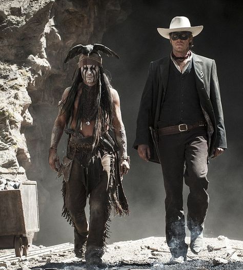 Lone Ranger Aesthetic, Illustration Comic, Johnny Depp Movies, Johnny Depp Pictures, Johnny D, Film Games, The Lone Ranger, Spring Roll, Movie Shots