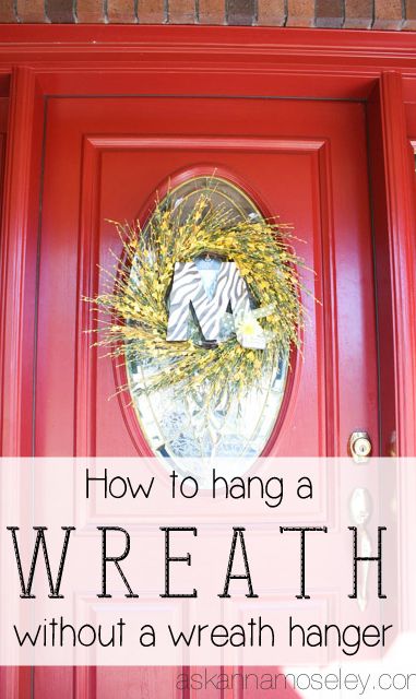 How to hang a wreath on a glass door without a wreath hanger - Ask Anna Wreath For Oval Glass Front Door, Hang A Wreath On Door, Wreath Hangers For Glass Front Door, Glass Door Wreath Hanger, Best Way To Hang Wreath On Front Door, Hanging Wreath On Glass Door, Hang Wreath On Glass Door, How To Hang A Wreath On A Door, Wreath Hangers For Front Door