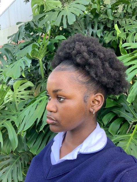 p a r a d i s e Hairstyles W Natural Hair, Super Short 4c Hairstyles, High Puff Natural Hair 4c Short, 4c Hair Puff, Very Short Afro Hairstyles 4c Hair, 4c Natural Hairstyles For School, Short 4c Natural Hairstyles Ideas, Short 4c Natural Hair, 4c Natural Hairstyles Short