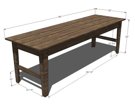 Farmhouse Table With Bench, Farmhouse Table Plans, Trendy Farmhouse, Diy Kitchen Table, House Farmhouse, Farmhouse Kitchen Tables, Diy Farmhouse Table, Foyer Decorating, Table Diy