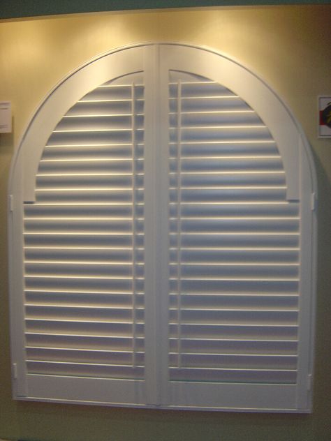 Half Round Window, Arched Shutters, Bay Window Shutters, Window Bay, Arched Window Treatments, Window Photography, Rv Bus, Custom Shutters, Square Windows