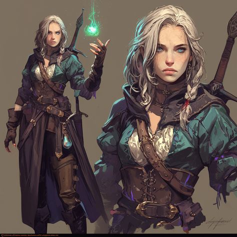 Monster Slayer Aesthetic, Mage Character, Pathfinder Rpg Characters, Female Elf, Female Character Concept, Female Fighter, Animation Art Character Design, Dungeons And Dragons Characters, Dnd Art