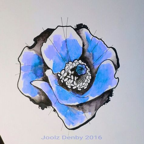 Himalayan Blue Poppy Tattoo, Blue Poppy Tattoo, Poppy Tattoo Design, Himalayan Poppy, Poppy Tattoos, Himalayan Blue Poppy, Poppy Tattoo, Poppies Tattoo, Blue Poppy