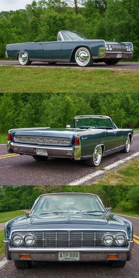 Lincoln Continental 1963, Lincoln Convertible, Lincoln Car, Lincoln Continental Convertible, Ice Car, Old Muscle Cars, Lincoln Cars, Vintage Auto, Lincoln Town Car