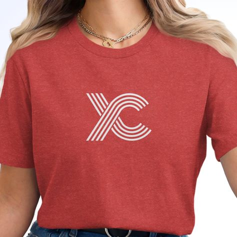 Cross Country Shirt, Abstract - Modern Line Art, Xc Logo Running T-Shirt Cross Country Shirt, Runner Athlete, Cross Country Shirts, Modern Line Art, Cross Country Running, Country Sweatshirts, Running Inspiration, Athletic Club, Athletic Clubs