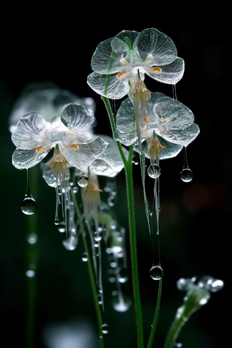 Hyperfixation Aesthetic, Ghost Flowers, Skeleton Flowers, Pretty Flowers Pictures, Skeleton Flower, Valley Flowers, Transparent Flowers, Nothing But Flowers, Unusual Flowers