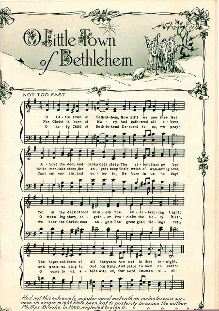 ♥ Sheet Music Printables for gift wrapping, or DIY Paper Projects .... O Little Town Of Bethlehem by raidensgrammie21, via Flickr Merry Gentlemen, Christmas Sheet Music, Old Sheet Music, Christmas Carols, Christmas Songs, Navidad Diy, Vintage Sheet Music, Vintage Sheets, Christmas Drawing