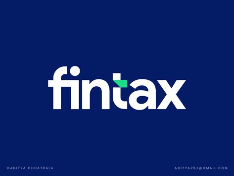 Fintax - Logo design for the finance and tax firm by Aditya Chhatrala Tax Logo Design, Finance Logo Design, Trading Logo, Tax Consulting, F Logo, Finance Logo, Tax Services, Accounting Logo, Word Mark Logo