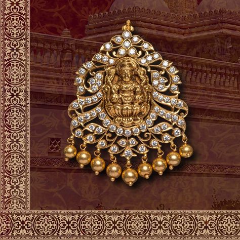 Gold Stone Pendant Designs, Stone Dollars Gold, Lakshmi Locket Gold, Gold Lakshmi Pendant Designs, Diamond Lockets Indian Pendants, Gold Dollars, Gold Pendant Necklace Jewellery, Ganesh Pendant, Black Gold Necklace