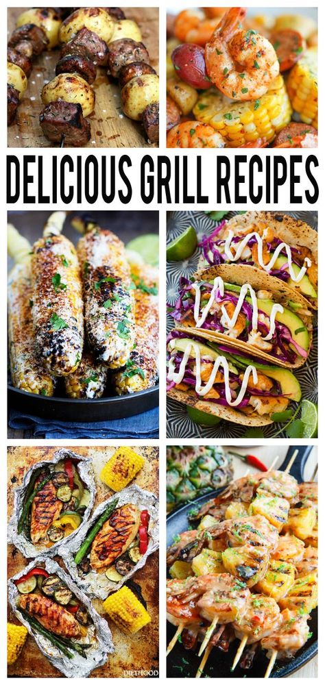 Meals For Summer, Delicious Grill Recipes, Summer Grilling Recipes, Grill Recipes, Grilled Chicken Recipes, Family Dinner Recipes, Grilled Vegetables, Lunch Snacks, Bbq Recipes