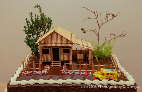 handmade bahay kubo cake topper Bahay Kubo Themed Party, Bahay Kubo Vegetables, Bahay Kubo Lyrics, Bahay Kubo Song Lyrics, Birthday Foods Filipino Meme, Bahay Kubo, Roblox Cake, Mango Cake, Fiesta Birthday Party