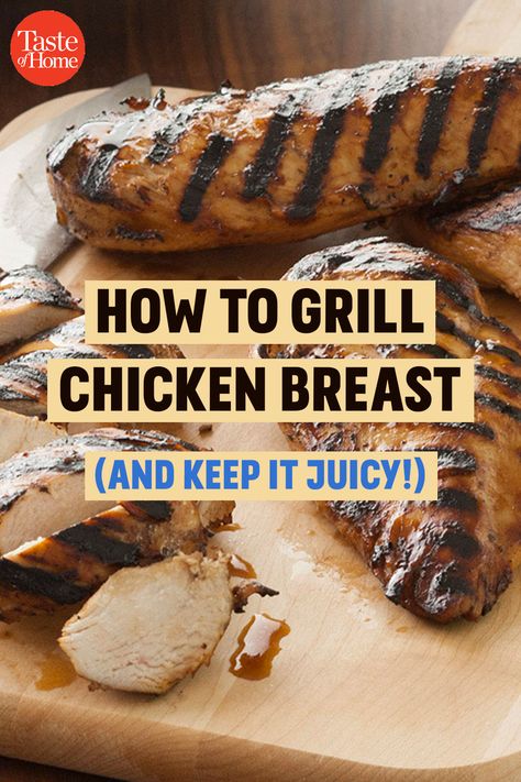 Grill Chicken Breast, Gas Grill Recipes, How To Grill Chicken, Moist Chicken Breast, Grill Tips, Grilled Chicken Breast Recipes, Grilling Chicken, Bbq Grilling Recipes, Bbq Chicken Breast