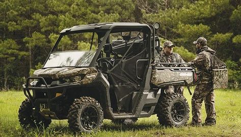 Side By Side Atv, Motocross Outfits, Side By Side Accessories, Can Am Defender, Can Am Atv, Camo Wraps, Motorcycle Tips, New Defender, 4 Wheelers