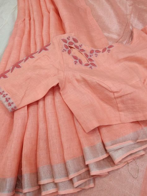 What's app for orders 9047090885 pure linen designer blouse Overwatch Genji, Cotton Saree Blouse Designs, Cotton Blouse Design, Cotton Saree Blouse, Saree Blouse Neck Designs, Sari Blouse Designs, Indian Saree Blouses Designs, Saree Blouse Patterns, Blouse Designs Silk