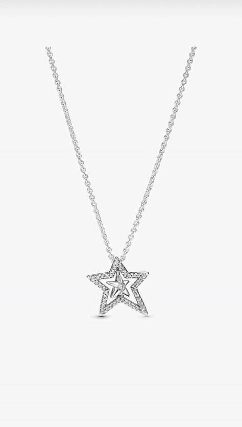 Pandora Diamond, Necklace Pandora, Pandora Star, Silver Star Necklace, Diamond Star Necklace, Pandora Necklace, Star Necklace Silver, Golden Trio, Concert Fits