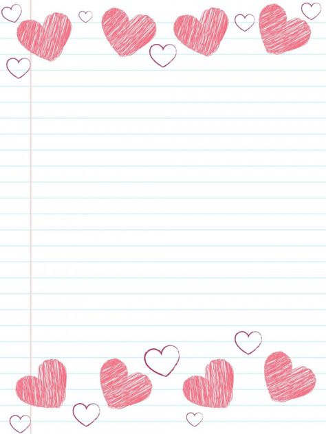 Carta de amor a tu novia; no hay excusa, la escribimos por ti Writing Paper Printable Stationery, Free Printable Stationery, Writing Paper Printable, Page Borders Design, Stationary Paper, Valentines Wallpaper, Floral Border Design, Cute Letters, Paper Background Texture