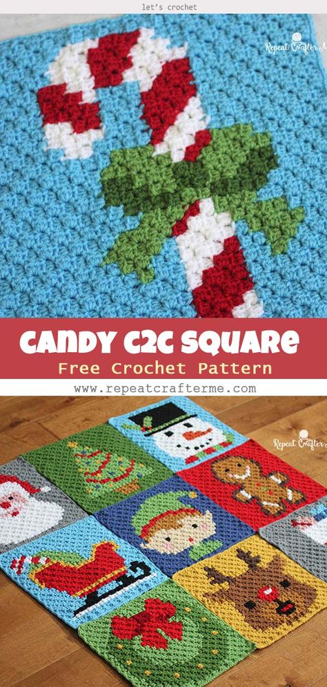 Crochet Christmas Squares Pattern Free, C2c Graphgan Charts Free Christmas, Pixel Crochet Square, Crochet Christmas Blanket Free Pattern, Christmas C2c Crochet Blanket Pattern, Crochet Christmas Apliques, Crochet Christmas Jumper Pattern Free, Pixel Crochet Christmas, Pixel Square Crochet Pattern