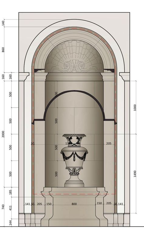 Neoclassical Architecture Drawing, Ornamental Molding, Baroque Frames, Luxury House Interior Design, Stone Architecture, Architecture Concept Drawings, Classic Architecture, Classical Architecture, Facade Design