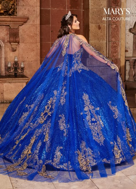 Royal Blue And Gold Quinceanera, Royal Blue Quinceanera Dresses, Royal Blue Quince, Royal Blue Quinceanera, Quinceanera Themes Dresses, Quinceanera Collection, Quince Dresses Royal Blue, Quinceanera Dresses Gold, Quinceñera Dresses