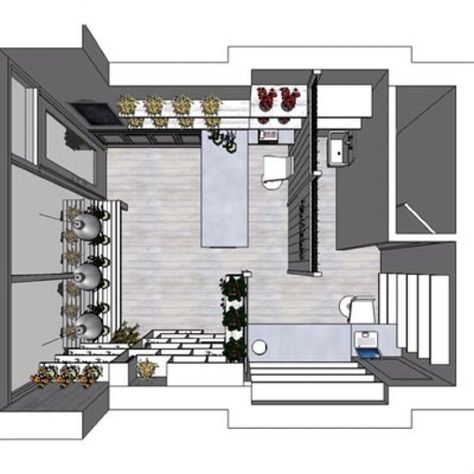 Flower Shop Floor Plan, Shop Floor Plan, Flower Shop Interiors, Flower Shop Design, Plan Layout, Interior Design Plan, Interior Design Gallery, Floor Plan Layout, Country Interior