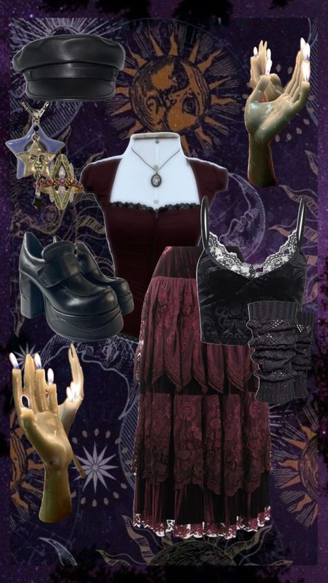 whimsigoth 💫🌙🎆 Modern Witch Outfit, Bohemian Crystal, Modern Witch, Witch Outfit, Retro Outfits, Creative Fashion, Fitness Inspo, Fashion Sense, Diy Clothes