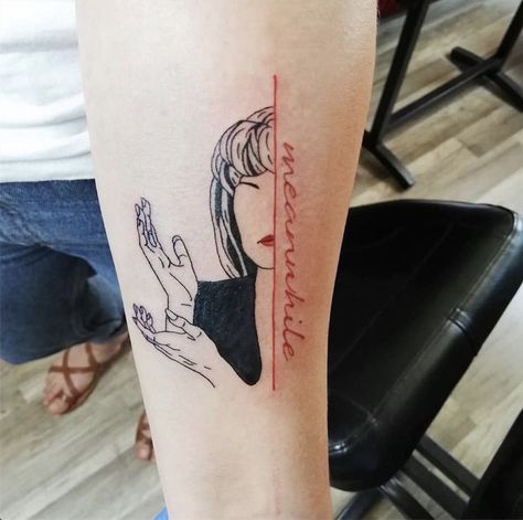 Meanwhile Tattoo, Laura Palmer Tattoo, Twin Peaks Tattoo Ideas, Meanwhile Tattoo Twin Peaks, Twin Peaks Watercolor, Twin Peaks Tattoo, Twin Peaks Audrey Horne, Twin Peaks Fire Walk With Me, Laura Palmer