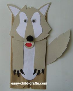 wolf-puppet by suzeshel, via Flickr Wolf Crafts, Wolf Puppet, Three Little Pig, Wolf Craft, Bag Puppet, Puppets For Kids, Paper Bag Crafts, Paper Bag Puppets, Traditional Tales