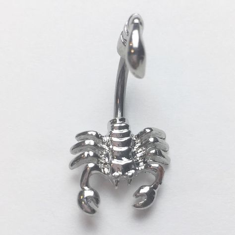 Scorpion Navel Belly Ring Piercing Jewelry This Is Brand New But Without Tags 316 Surgical Steel Approximate Size: Bar Diameter: 1.6mm / 14g Bar Length : 11mm / 0.43 Inch Size: 30x15 Mm / 1.18x0.59 Inch I Always Strive To Provide Quality Products And Exceptional Service I Always Ship Same Day Or Next At The Latest Bundle Discount Of 20% When Ordering 2 Or More Items All Measurements Are Approximate Scorpio Belly Button Piercing, Scorpion Belly Ring, Scorpion Belly Button Ring, Belly Button Piercing Silver, Naval Piercings, Belly Ring Piercing, Unique Belly Rings, Cute Belly Rings, Navel Piercing Jewelry