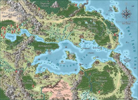 Map of the Dragon Empire Fantasy Map Creator, Fantasy Map Maker, Fantasy Map Generator, Fantasy Map Making, Map Creator, Map Generator, Imaginary Maps, Fantasy World Map, Map Maker