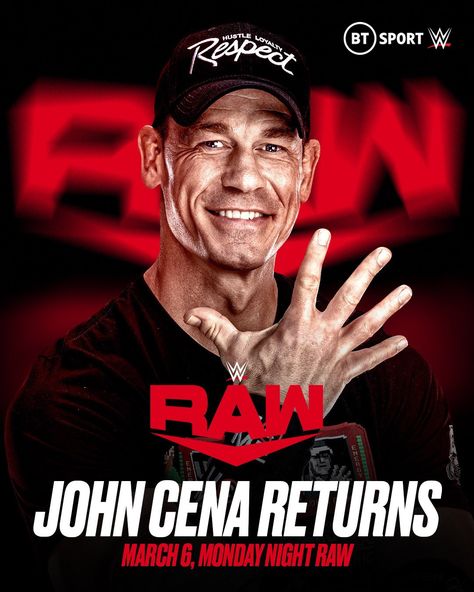 John Cena Return, Wwe Facts, Wwe John Cena, Raw Wwe, Monday Night Raw, Kevin Owens, Wrestling Superstars, Dwayne The Rock, Sports Figures