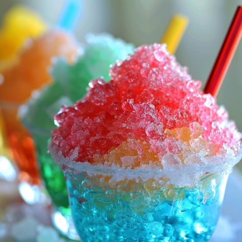 🍧 Make summer sweeter with Kool-Aid Snow Cone Syrup! #SummerTreats #CoolOff Kool-Aid Snow Cone Syrup Ingredients: Kool-Aid powder (1 packet) Sugar (2 cups) Water (1 cup) Instructions: In a saucepan, combine sugar and water. Bring to a boil. Stir in Kool-Aid powder until dissolved. Let cool, then transfer to a squeeze bottle. Drizzle this fun, colorful syrup over shaved ice for a refreshing treat! 🍧🎉 #SnowCones #DIYTreats #SummerFun Homemade Snow Cones, Clay Activity, Snow Cone Syrup, Instagram Recipes, Syrup Bottle, Shave Ice, Twisted Recipes, Pinterest Contest, Diy Treats