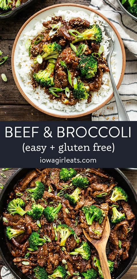 Beef Broccoli Stir Fry, Stir Fry Beef, Beef And Broccoli Recipe, Crispy Beef, Beef Broccoli, Recipe Beef, Iowa Girl Eats, Broccoli Stir Fry, Broccoli Recipe