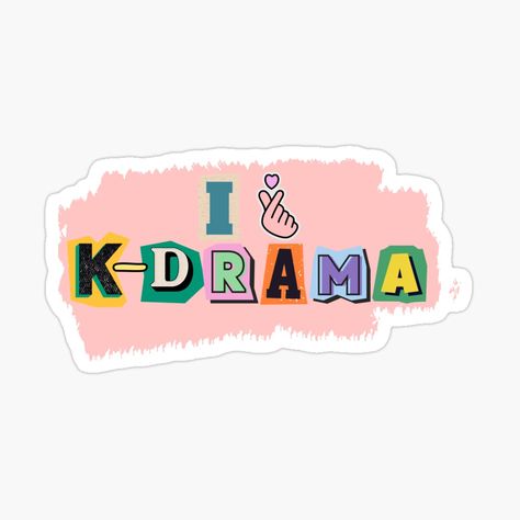 K drama Lovers Sticker I Love K, Kdrama Memes, Korean Drama Funny, Office Birthday, Bts Song Lyrics, Love K, All Korean Drama, Drama Funny, Korean Words