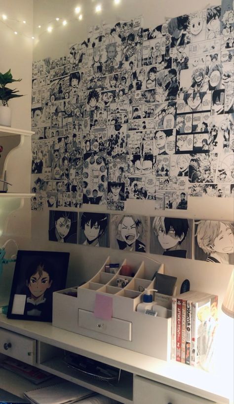 Anime Bedroom Ideas, Anime Bedroom, Otaku Room, Anime Decor, Anime Room, Room Deco, Cute Room Ideas, Gamer Room, Dreamy Room