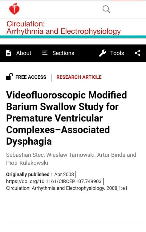 Sebastian Stec, Wieslaw Tarnowski, Artur Binda and Piotr Kulakowski 2008 Esophageal Spasm, Barium Swallow, Holter Monitor, Bundle Branch Block, Google Scholar, Post Grad, Emergency Department, Medical