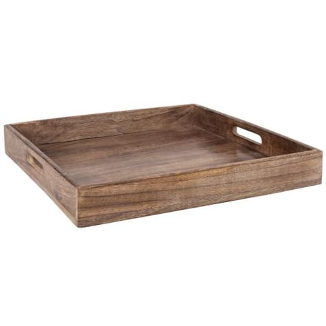 Square Mango Wood Tray | Maisons du Monde Dining Room Bench Seating, Dining Sofa, Teen Furniture, Decorative Storage Boxes, Square Tray, Spring Summer Decor, Plant Vase, Hallway Furniture, Stationery Accessories