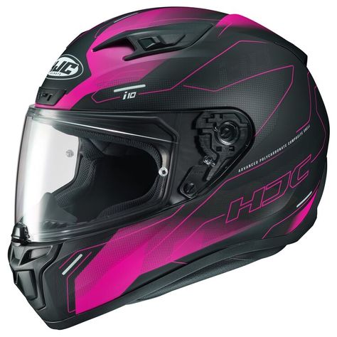 Pink Motorcycle Helmet, Hjc Helmets, Pink Motorcycle, Scooter Shop, Full Face Motorcycle Helmets, Motorbike Helmet, Wind Tunnel, Fat Tire Electric Bike, Folding Electric Bike