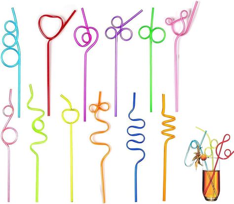 【Unique design】Party straws come in many different creative shapes and designs. Putting straws into glasses with cocktails, juices and other drinks not only increases appetite, but also adds to the party atmosphere.
【 Widely Uses】These curly straws are perfect for any scenario such as birthdays, parties, baby shower, celebrations, coffee shops, tea restaurants, etc. They are also suitable for cold and hot beverages such as juice, water, milk, soda, coffee, etc. Crazy Straws, Fun Straws, Straw Decorations, Reusable Drinking Straw, Eid Al-adha, Party Straws, Drink Straw, Wedding Party Supplies, Colorful Party