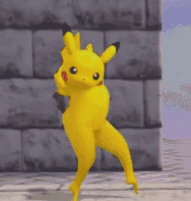 pretty lit Pikachu, Yellow, Wall