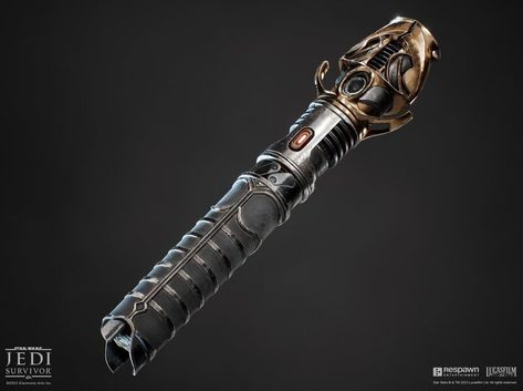 ArtStation - Star Wars Jedi: Survivor - Dagan Gera's Lightsaber Dagan Gera, Lightsaber Ideas, Lightsaber Hilts, Jedi Lightsaber, Star Wars Jedi Survivor, Lightsaber Design, Jedi Survivor, Kyber Crystal, Sabre Laser