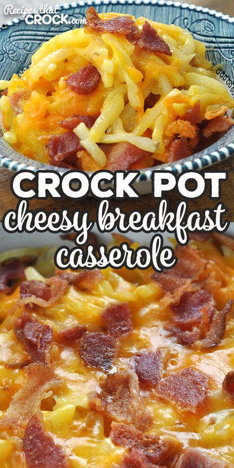 Want an easy recipe for a breakfast casserole that everyone will devour? Then you do not want to miss this delicious Crock Pot Cheesy Breakfast Casserole recipe! Crock Pot Breakfast Casserole, Crock Pot Breakfast, Cheesy Recipes Easy, Cheesy Breakfast Casserole, Breakfast Casserole Recipes, Cheesy Breakfast, Sausage Crockpot, Crockpot Breakfast Casserole, Breakfast Crockpot Recipes