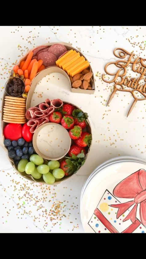 DIY Birthday Number Charcuterie Board | Party snacks, Party food platters, Party food appetizers Birthday Number Charcuterie Board, Number Charcuterie Board, Diy Birthday Number, Charcuterie Board Party, Paper Fruit, Number Ideas, Board Party, Charcuterie Inspiration, Charcuterie Platter