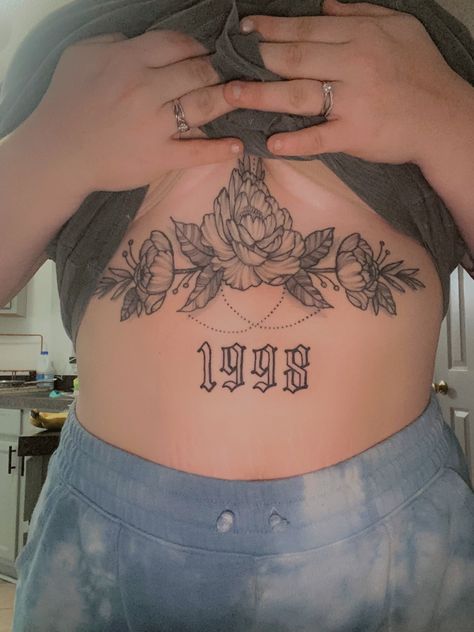 Birth Year Chest Tattoo, Stomach Number Tattoo, Birth Year Tattoo Stomach, Year Stomach Tattoo, 1991 Stomach Tattoo, 2000 Birth Year Tattoo, Year Born Tattoo, Birth Year Knee Tattoo, 2002 Stomach Tattoo