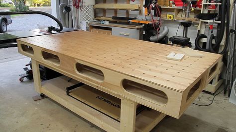 Paulk Workbench Changes | Jays Custom Creations Workbench On Wheels, Paulk Workbench, Workbench Designs, Building A Workbench, Folding Workbench, Wood Trellis, Mobile Workbench, Workbench Plans Diy, Diy Workbench