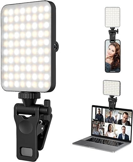 Amazon.com: Rechargeable Selfie Light & Phone Light Clip for iPhone - Phone LED Light with Adjustable Brightness, Perfect for Selfies, Makeup, TikTok, Live Streaming & Video Conferencing Black : Cell Phones & Accessories Phone Lighting, Led Desk Lighting, Selfie Ring Light, Light Clips, Selfie Light, Novelty Lighting, Video Accessories, Fill Light, Photo Makeup