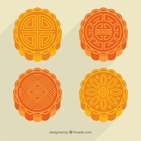 Delicious moon cake of mid autumn festiv... | Free Vector #Freepik #freevector #food #cake #autumn #chinese Cake Autumn, Cake Festival, Sweet Moon, Mooncake Festival, Happy Mid Autumn Festival, Cake Vector, Packaging Template Design, Festival Flyer, Moon Festival