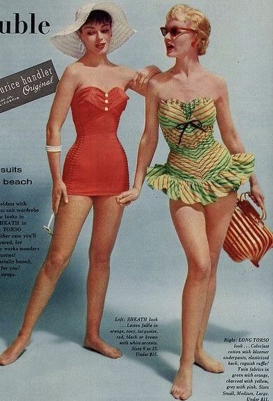 1950s Bathing Suits, 1950s Swimwear, 1950 Fashion, Vintage Swim, Vintage Woman, Sea Sand, 60 Fashion, Vintage Beach, Vintage Glamour