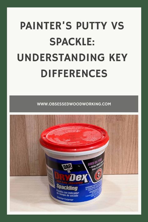 Painter’s Putty Vs Spackle: Understanding Key Differences https://www.obsessedwoodworking.com/painters-putty-vs-spackle-what-is-the-difference Fill Nail Holes, Drywall Mud, Wood Repair, Drywall Repair, Silly Putty, Dust Extractor, How To Hang Wallpaper, Pallet Outdoor, Nails And Screws