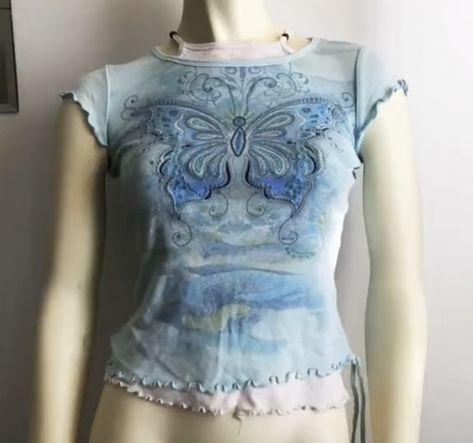 Y2k Blue Dress, Faybelle Thorn Aesthetic, Pink Whimsigoth Outfit, Whimsical Tops, Thorn Aesthetic, Faybelle Thorn, Brown Leggings, Ever After High, 2000s Fashion